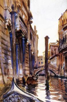 John Singer Sargent : Side Canal in Venice